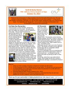 Prayer Letter October 2013