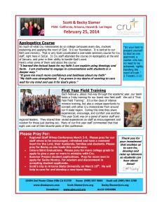 Prayer Letter February 2014