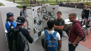 Students sharing their faith with other students at Cal State Long Beach during Big Break LA